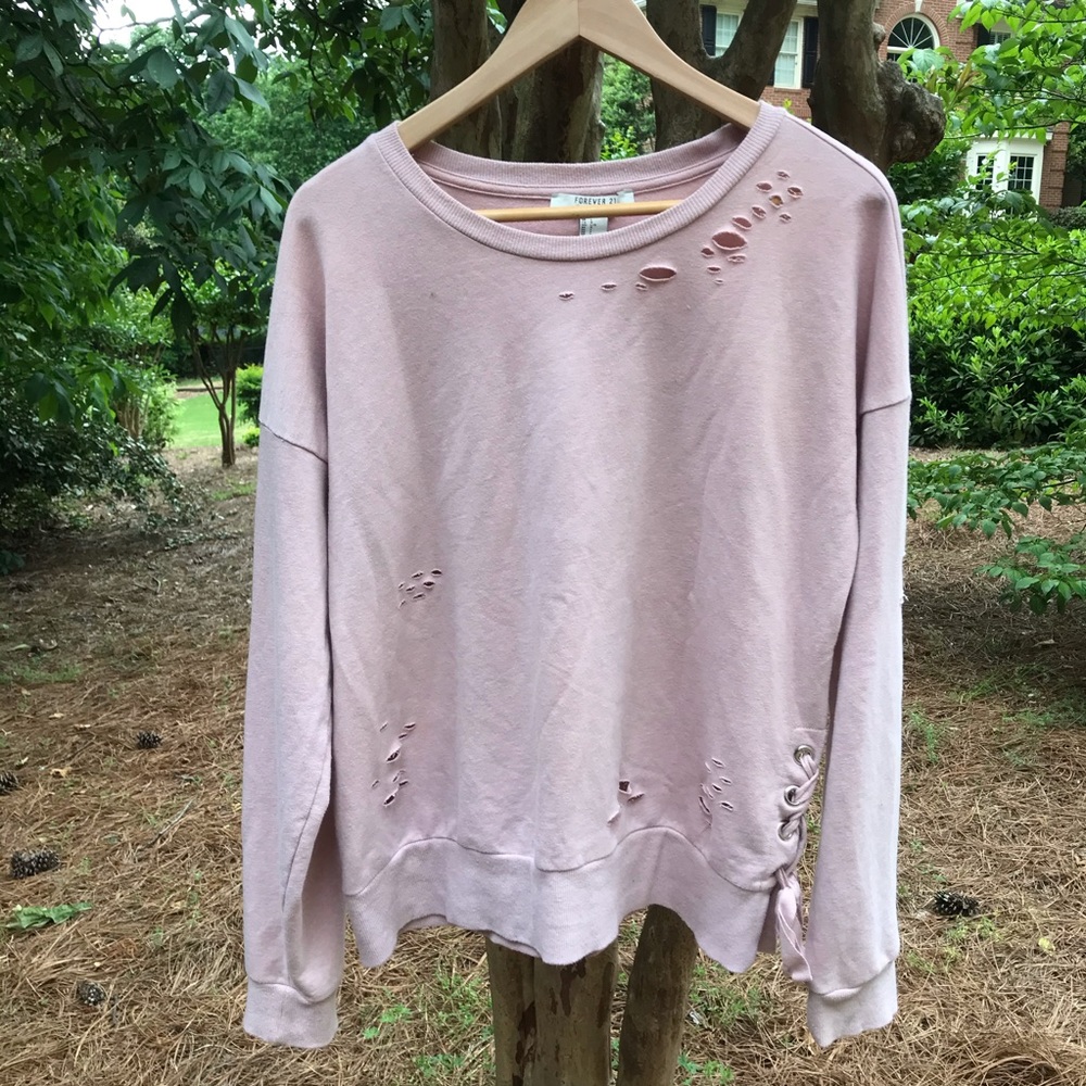 Forever 21 ripped up sweater